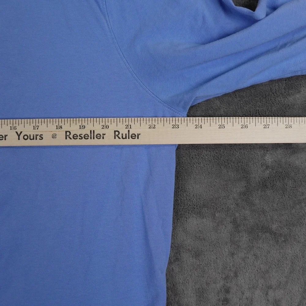 Coolibar Mens XL Coppitt Long Sleeve‎ Weekend Polo Shirt Blue UPF 50+ Beach Surf